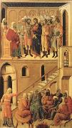 Duccio di Buoninsegna Peter's First Denial of Christ and Christ Before the High Priest Annas (mk08) oil painting picture wholesale